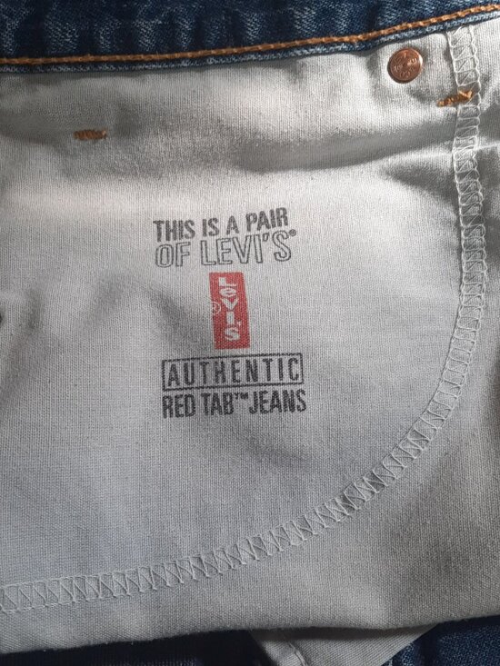 VTG 1999 Levi’s 550 Relaxed Fit Denim Shorts 36 Made in USA 90s Jorts Jeans - Picture 9 of 13